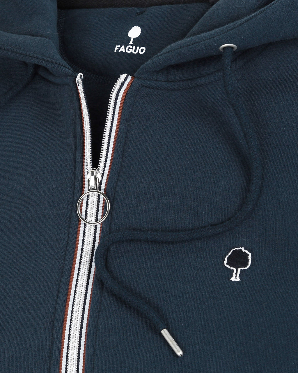 Navy blue recycled cotton & polyester sweatshirt - MESNIL model