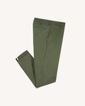 Khaki organic cotton & recycled cotton trousers - BRIX model