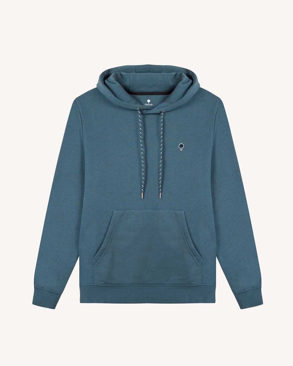 Blue hooded sweatshirt