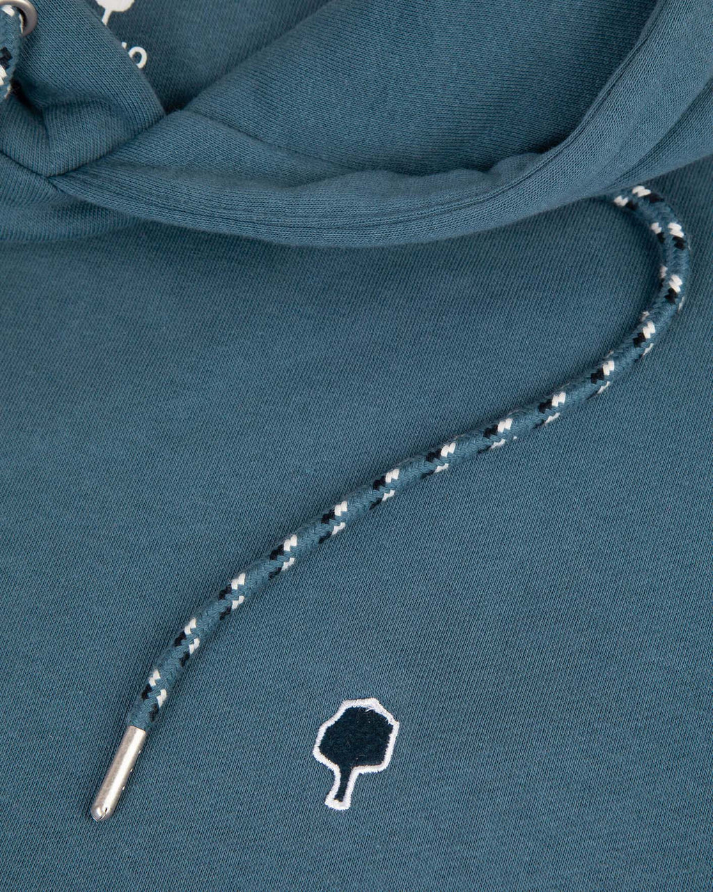 Blue hooded sweatshirt