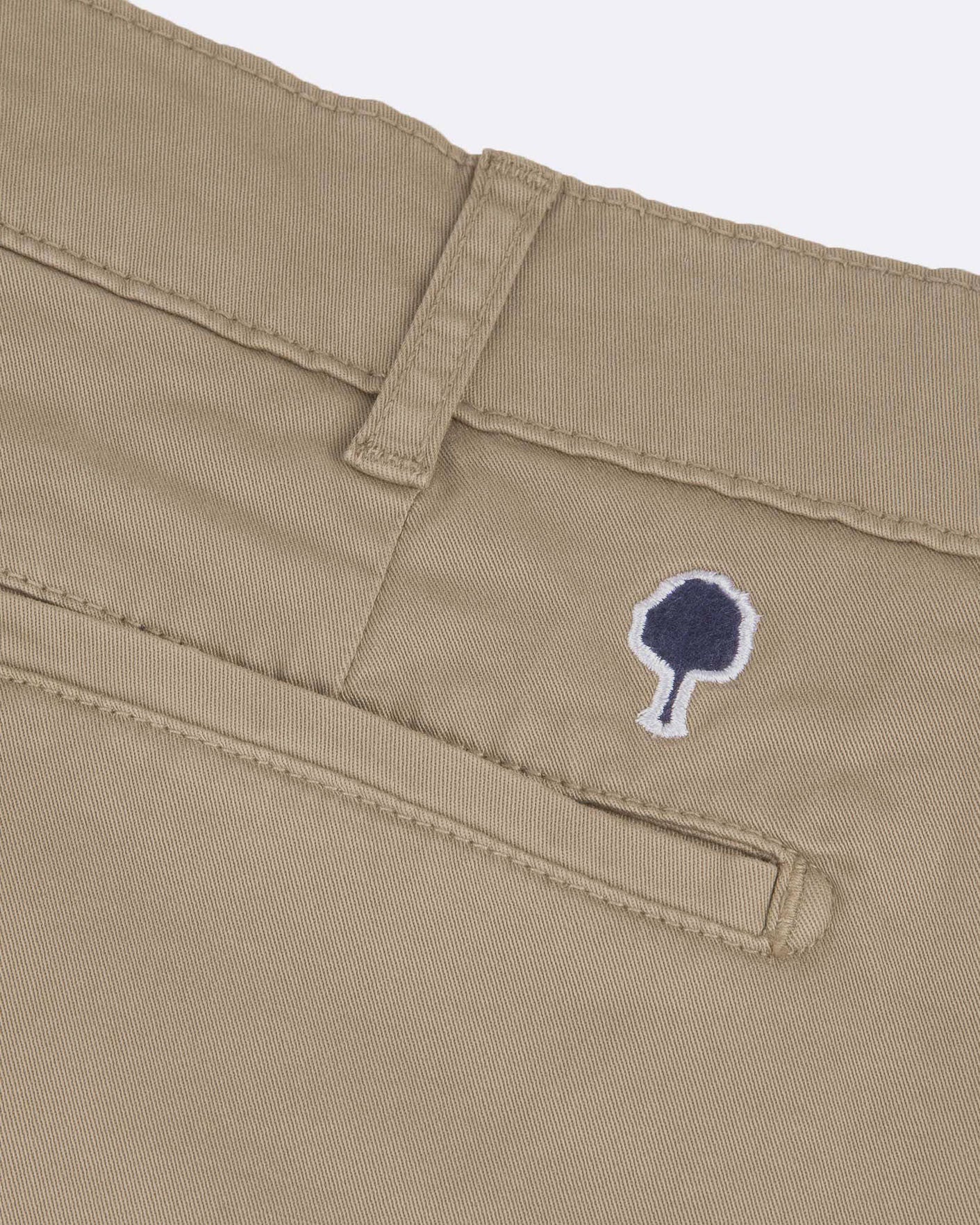 Light beige slim-fit chinos