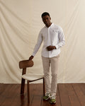 Light beige slim-fit chinos