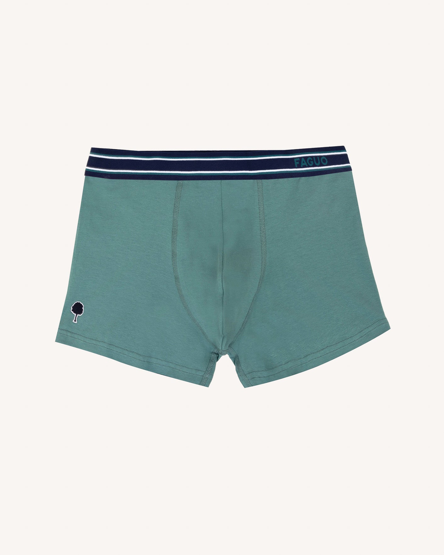 Boxer bleu marine & verts