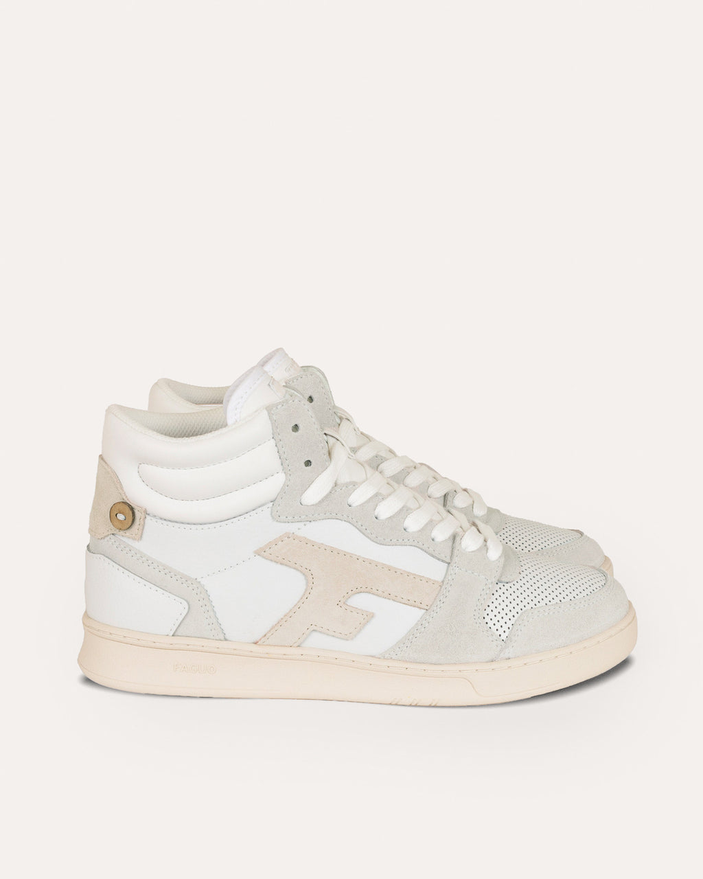 White & beige trainers