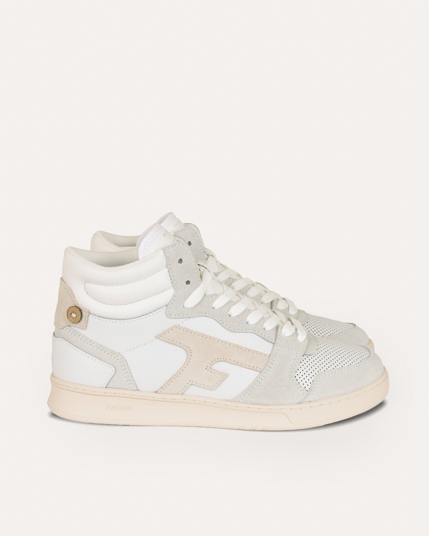 White & beige trainers