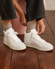 White & beige trainers