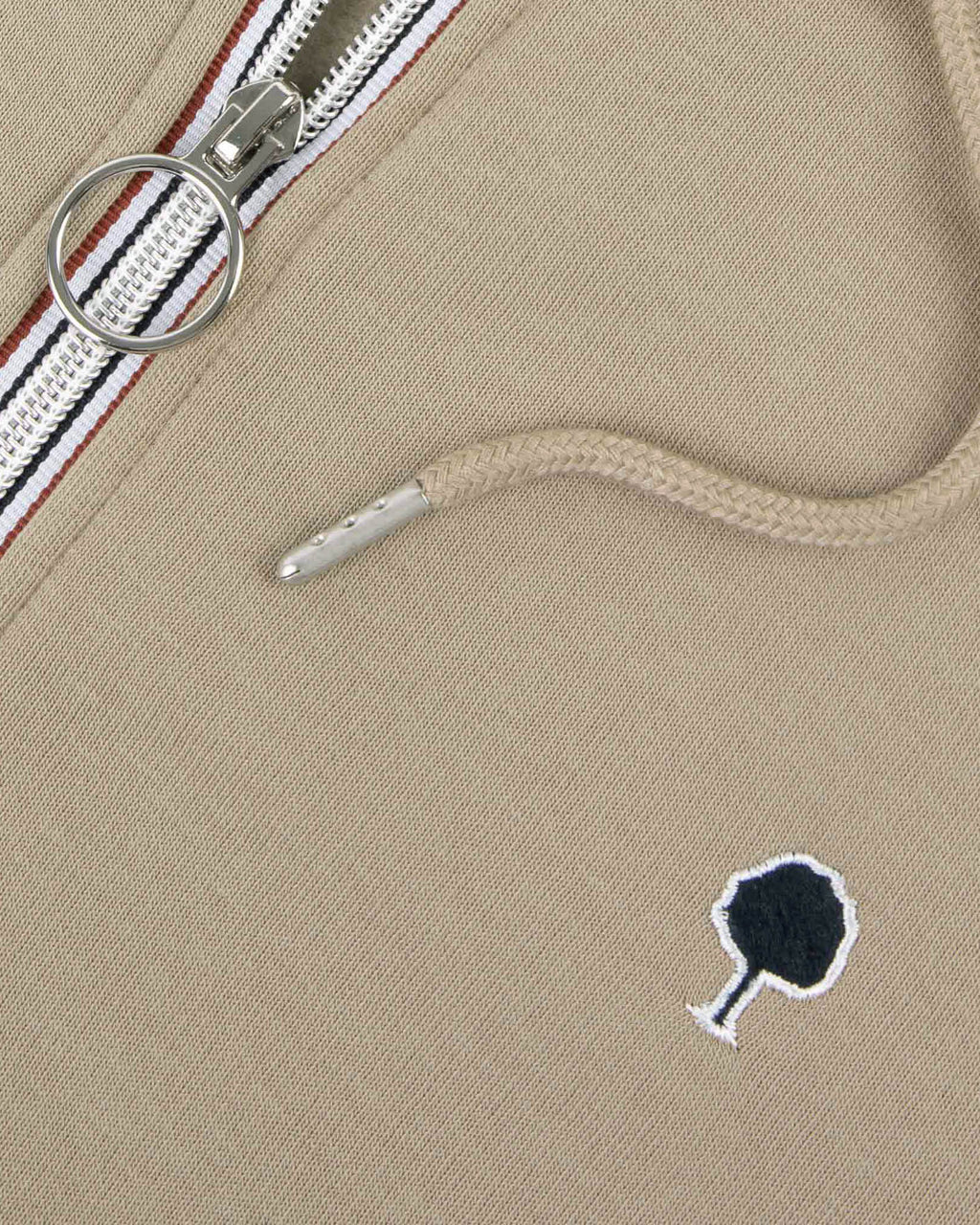 Light beige sweatshirt in recycled cotton & polyester - MESNIL model