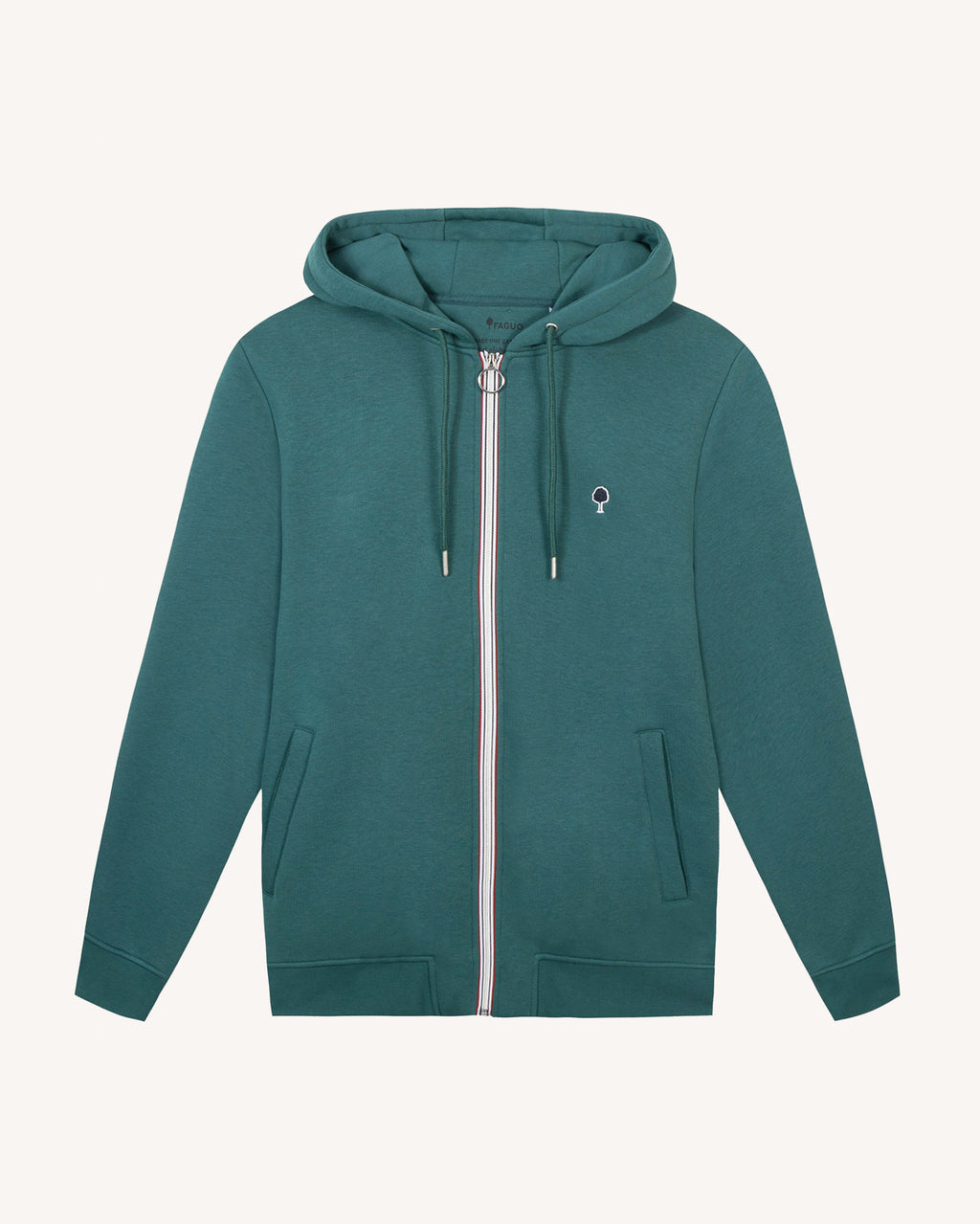 Sweat vert clair coton & polyester recycles - modele MESNIL