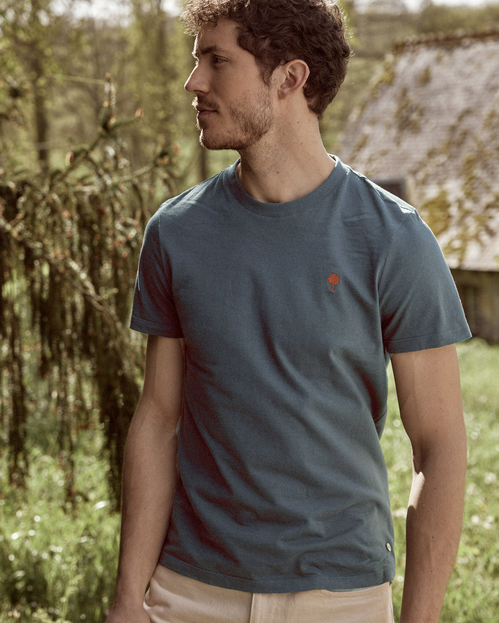 T-shirt marine coton & coton recycle - modele ARCY