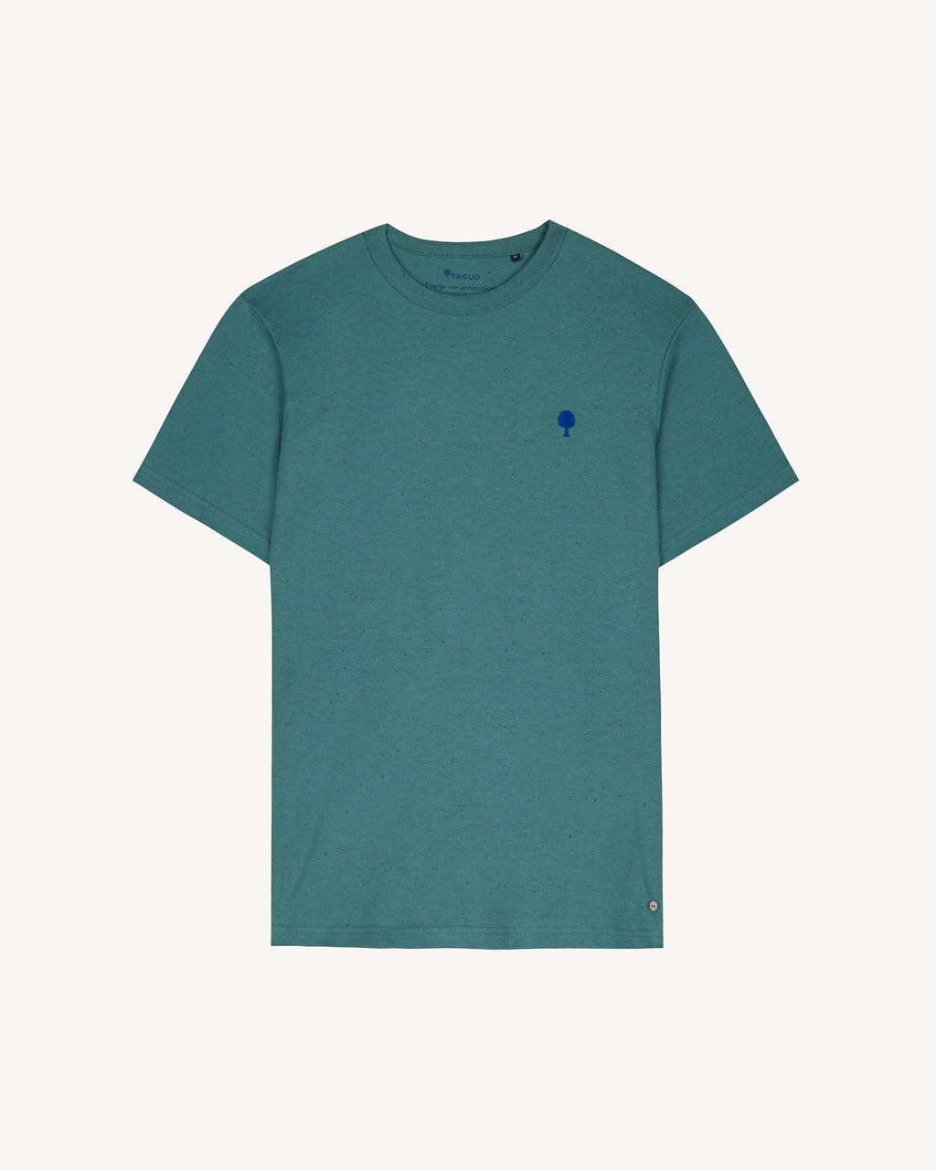 T-shirt vert chiné