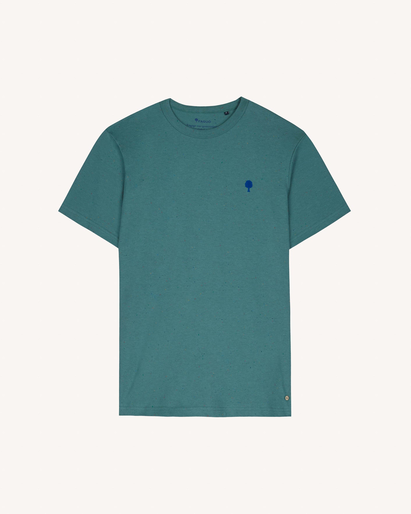 T-shirt vert chiné