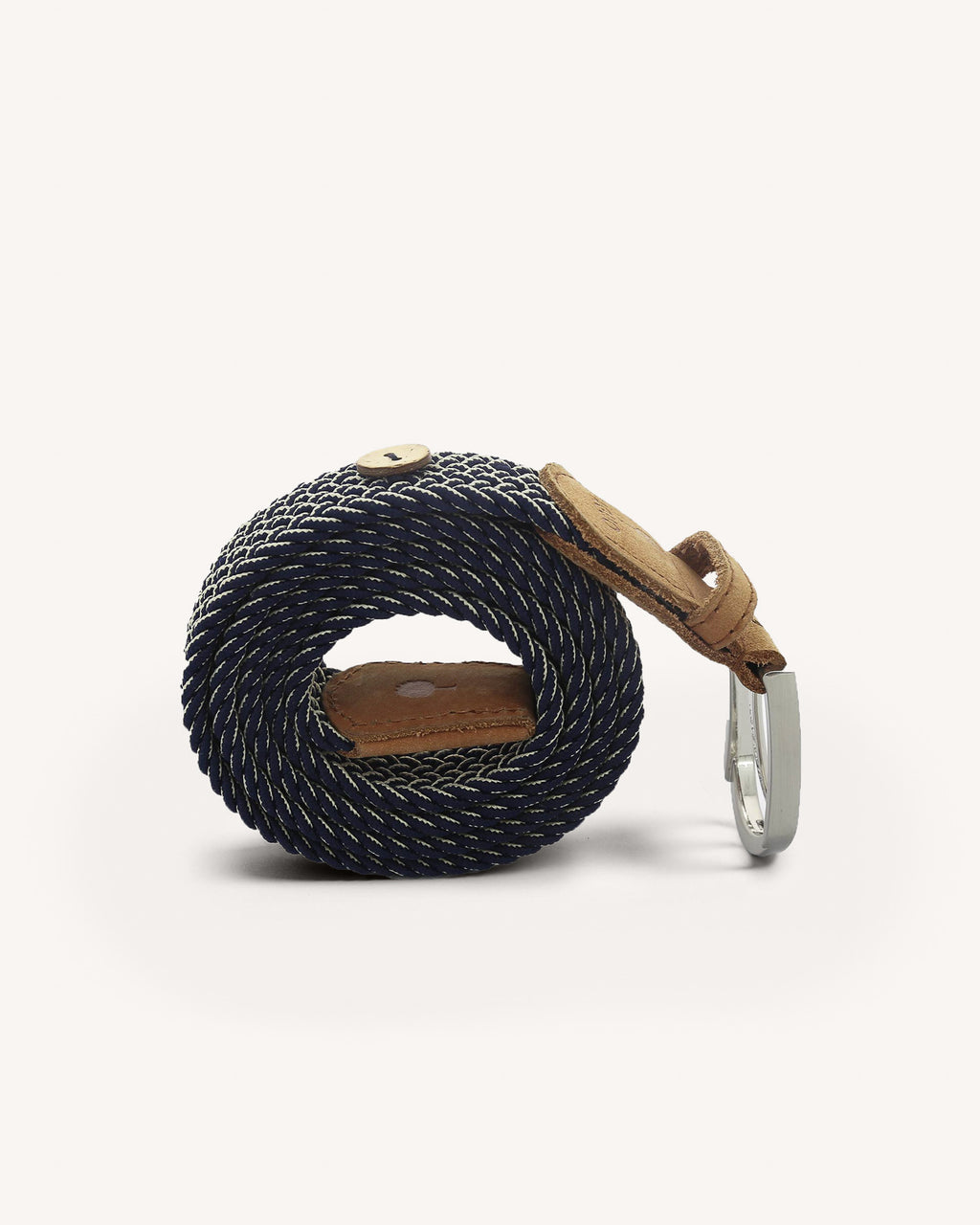 Ceinture bleu marine & écru
