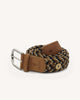 Ceinture bleu marine & beige