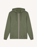 Khaki recycled cotton & polyester sweatshirt - MESNIL model