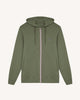 Khaki recycled cotton & polyester sweatshirt - MESNIL model