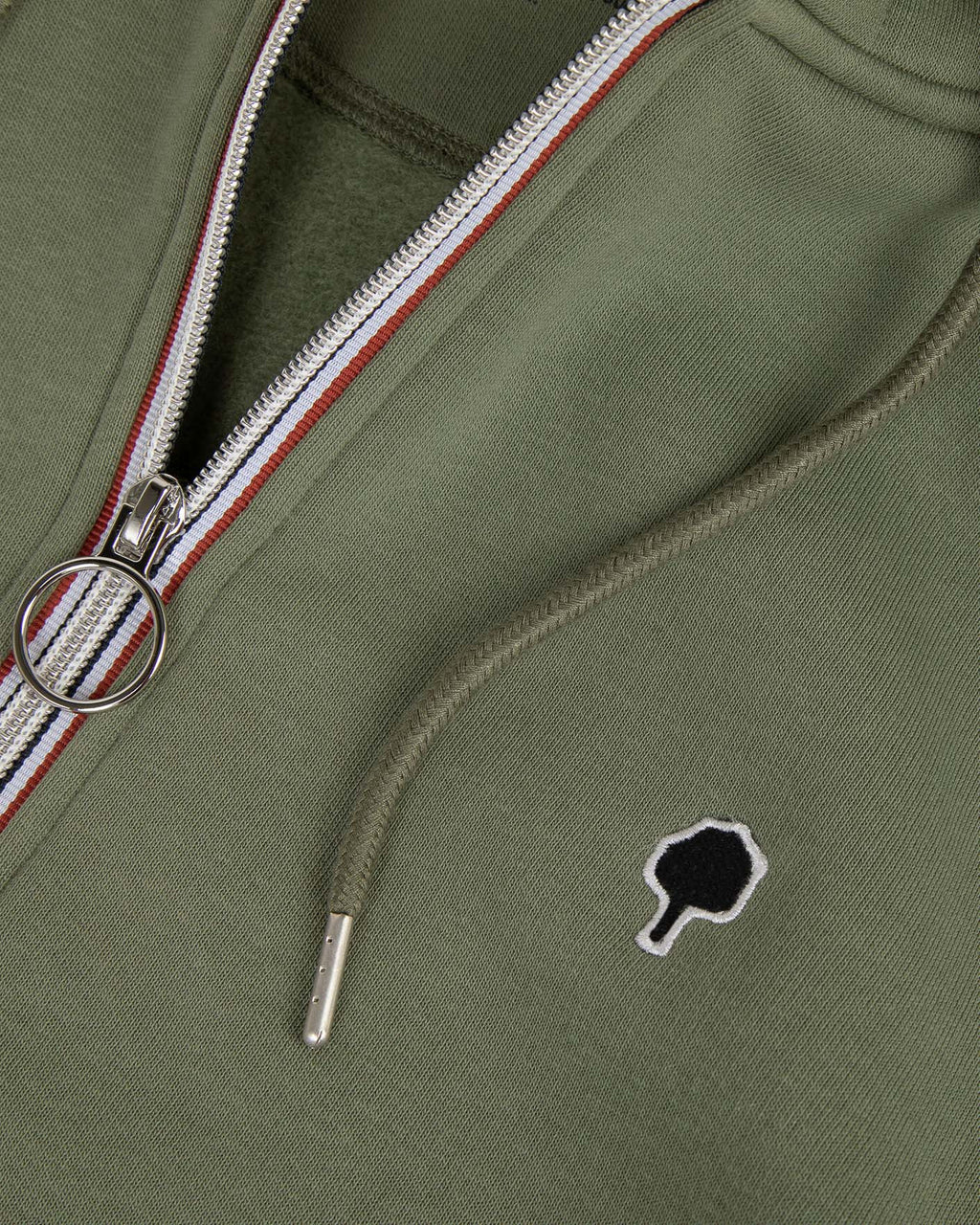Khaki recycled cotton & polyester sweatshirt - MESNIL model