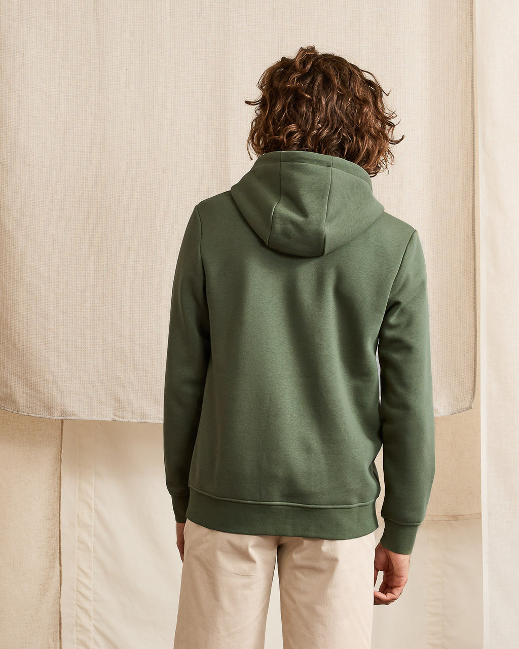 Sweat kaki coton & polyester recycles - modele DIRAC