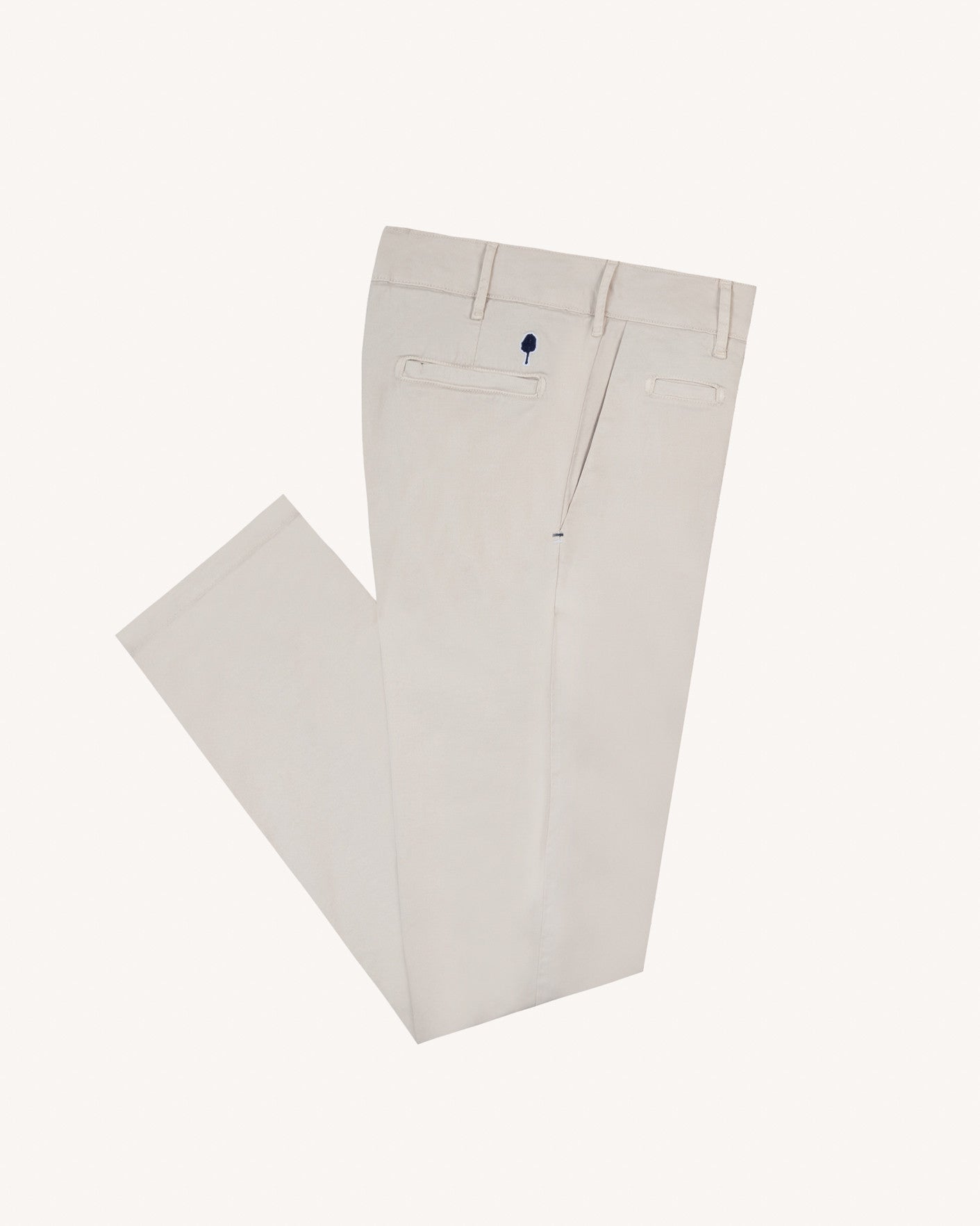 Ecru tapered chino