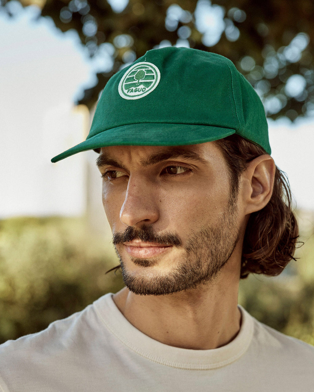 Green cap