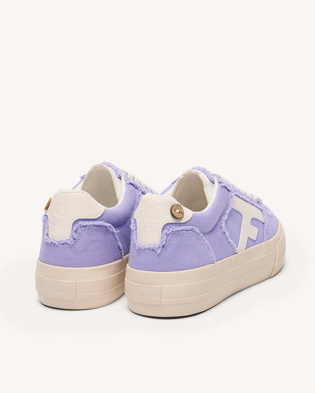 Tennis basses violet clair vegan