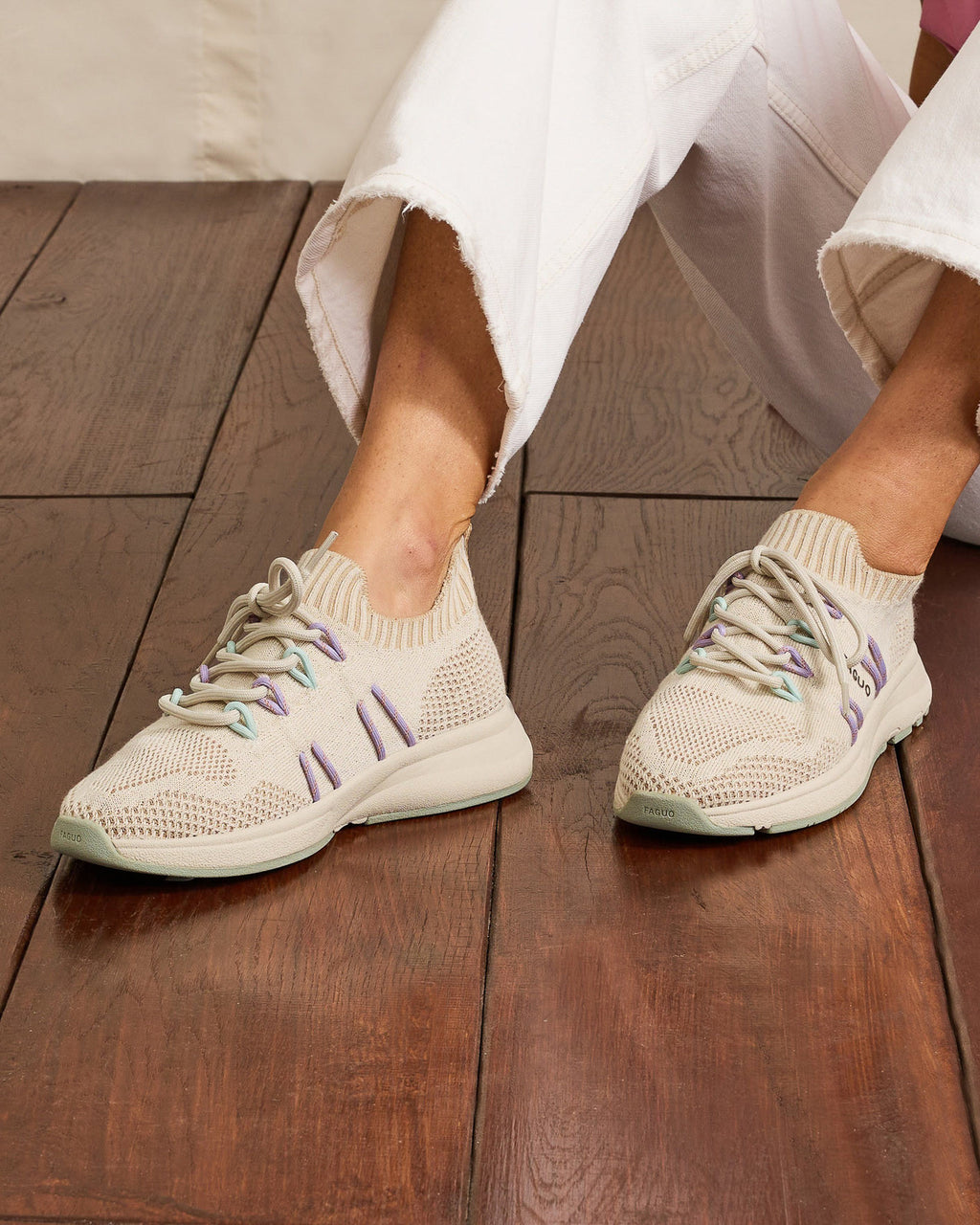 Running beige clair vegan