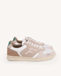 Baskets basses blanches et beiges lab sensas