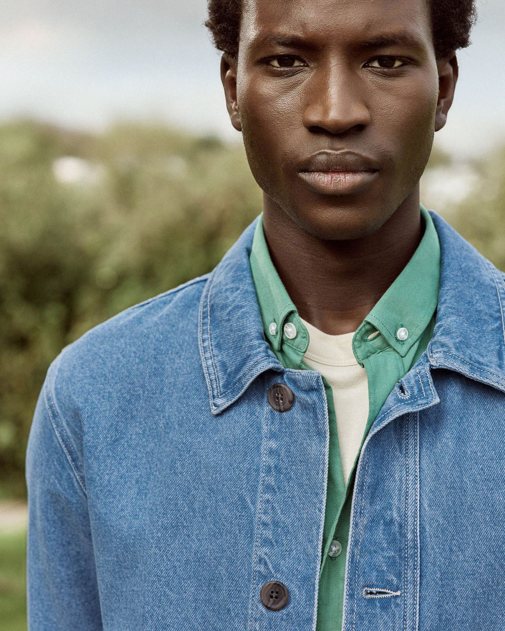 Veste denim clair