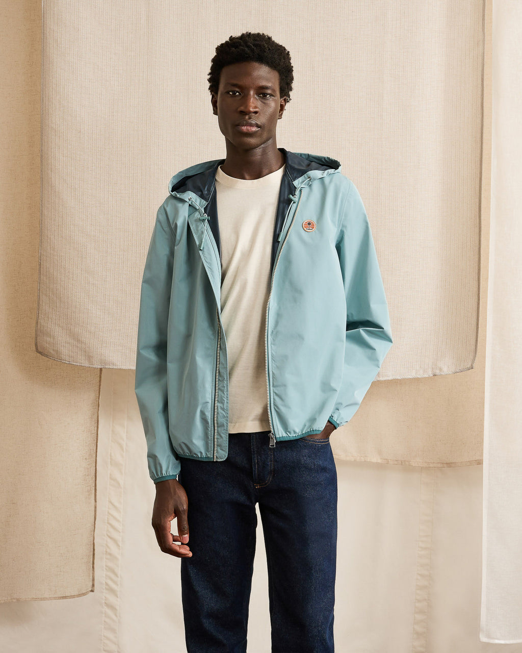 Blue-green jacket