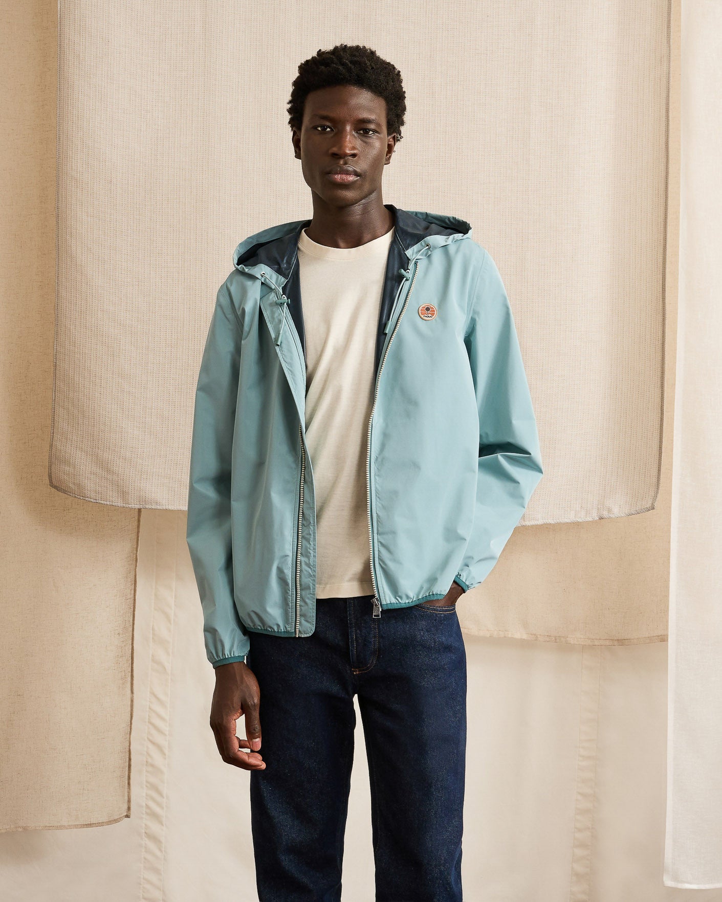 Blue-green jacket