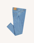 Pantalon denim clair coton recycle & elasthanne - modele DENIM SLIM