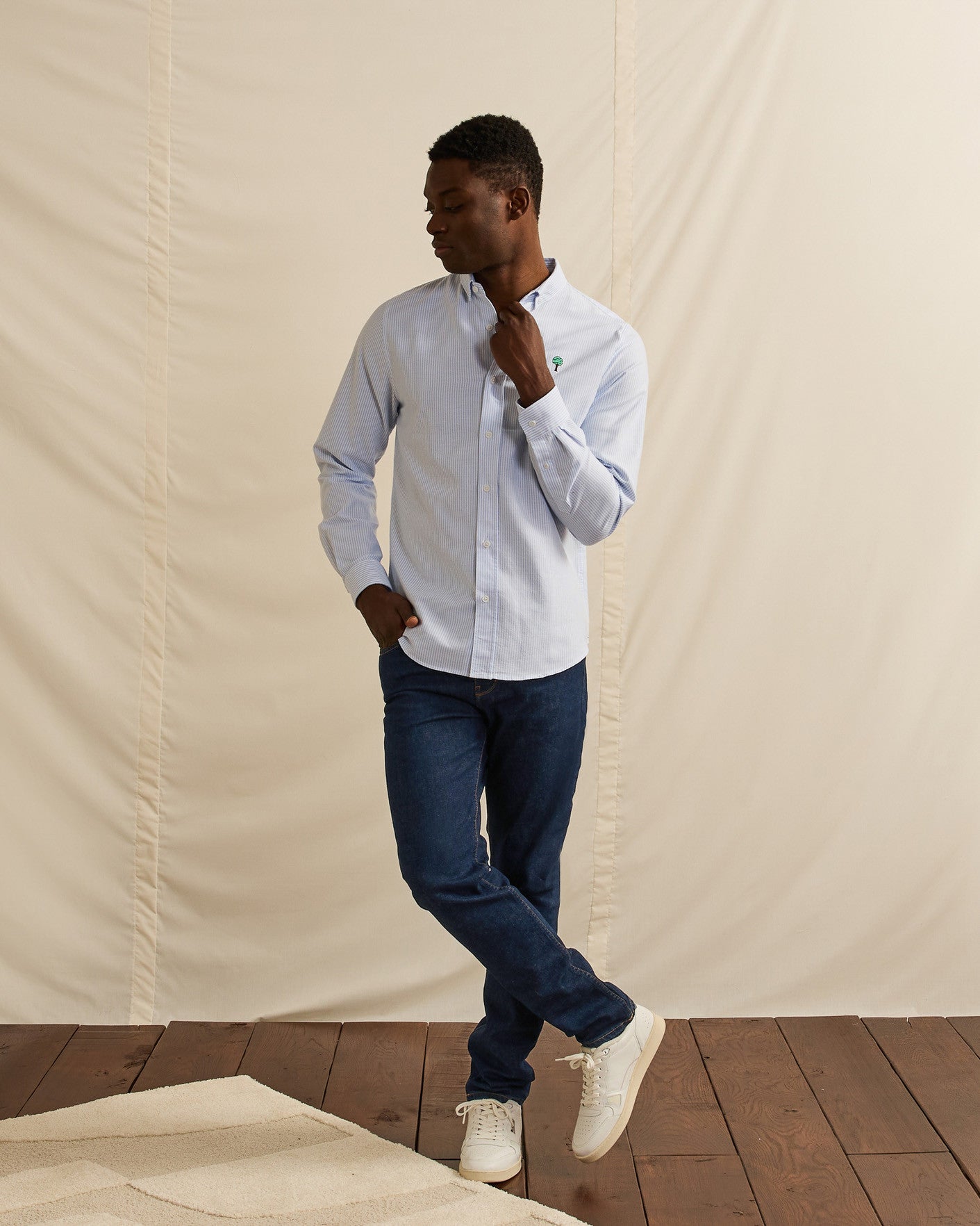 Pantalon denim brut coton recycle & elasthanne - modele DENIM SLIM