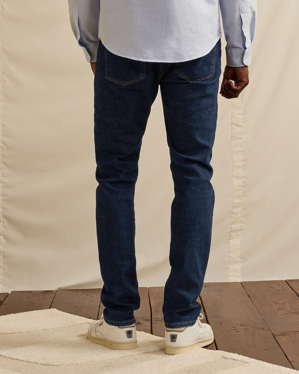 Pantalon denim brut coton recycle & elasthanne - modele DENIM SLIM