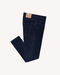 Dark blue recycled cotton & elastane trousers - DENIM SLIM model