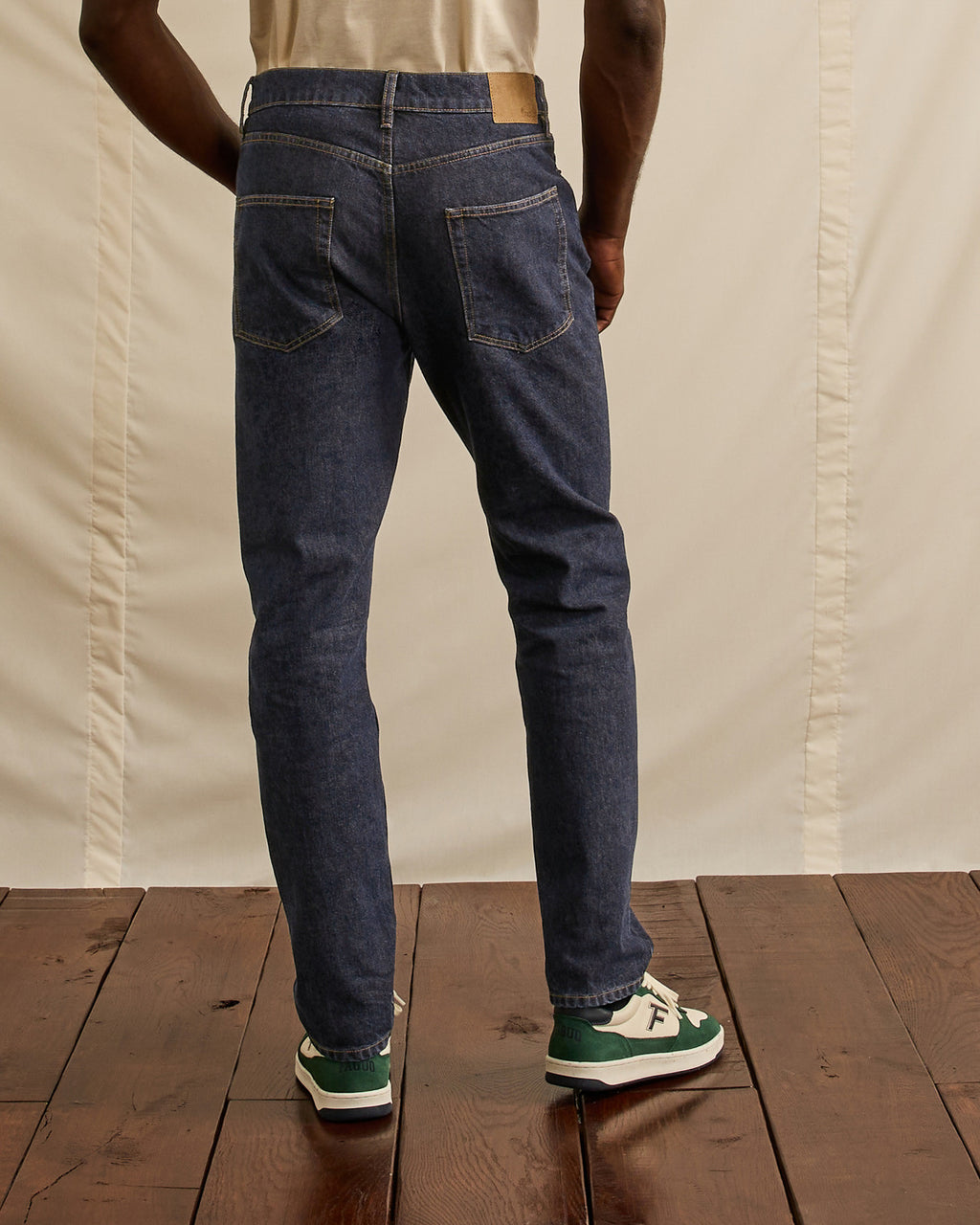 Pantalon denim brut coton regenere - modele DENIM TAPERED