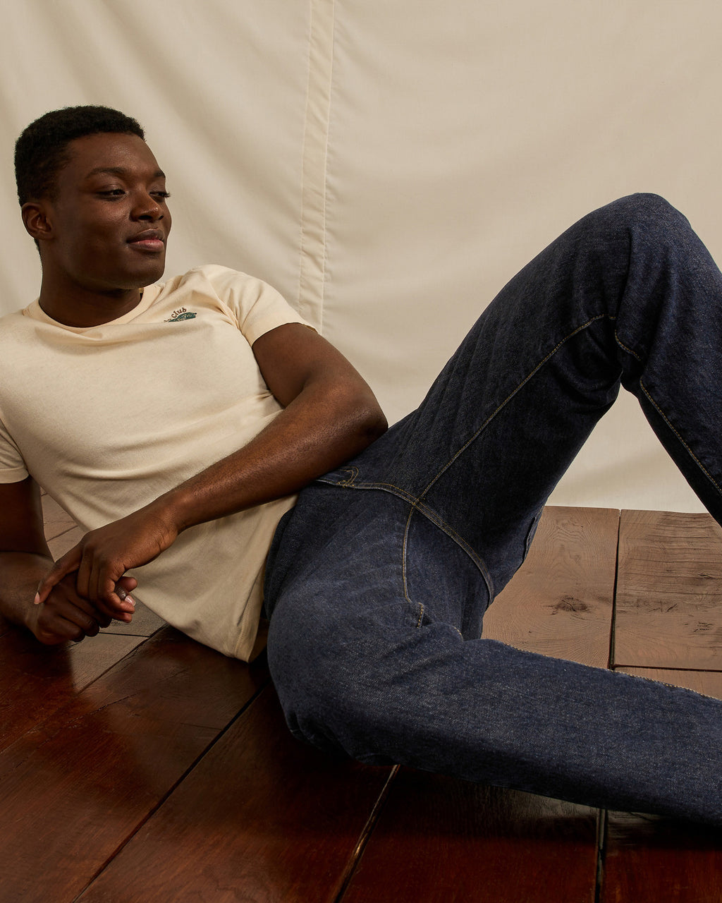 Pantalon denim brut coton regenere - modele DENIM TAPERED