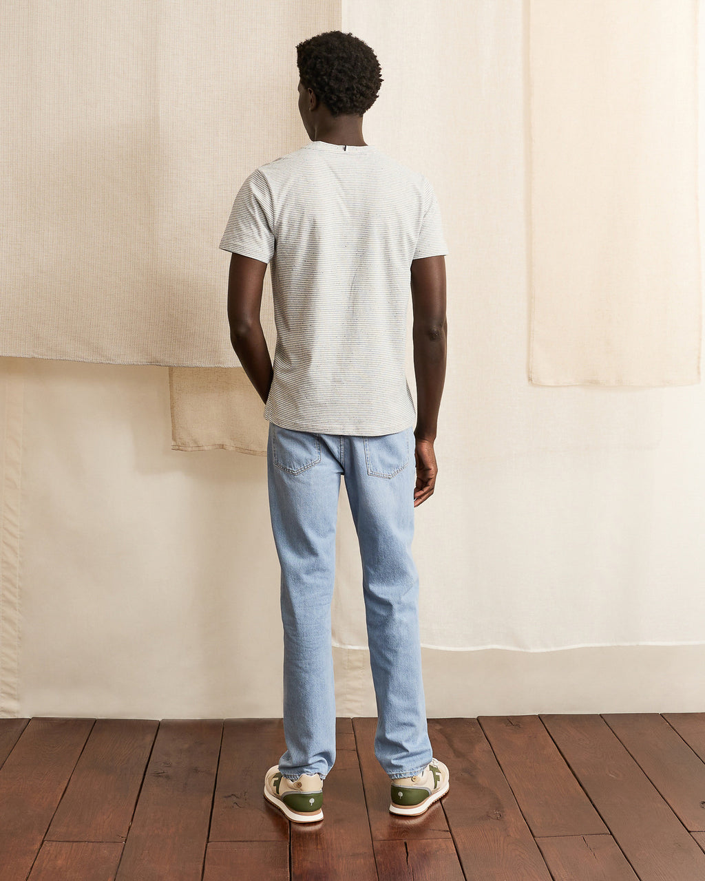 Pantalon denim clair coton recycle - modele DENIM STRAIGHT