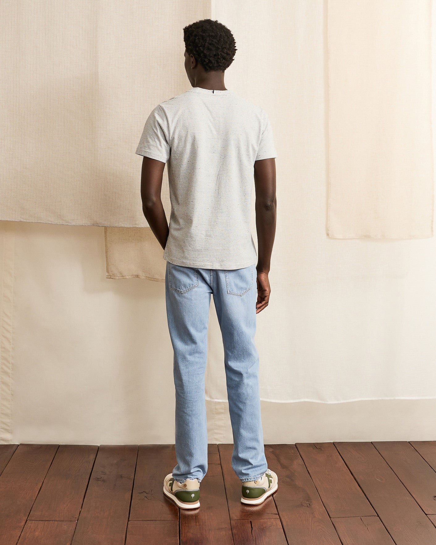 Pantalon denim clair coton recycle - modele DENIM STRAIGHT