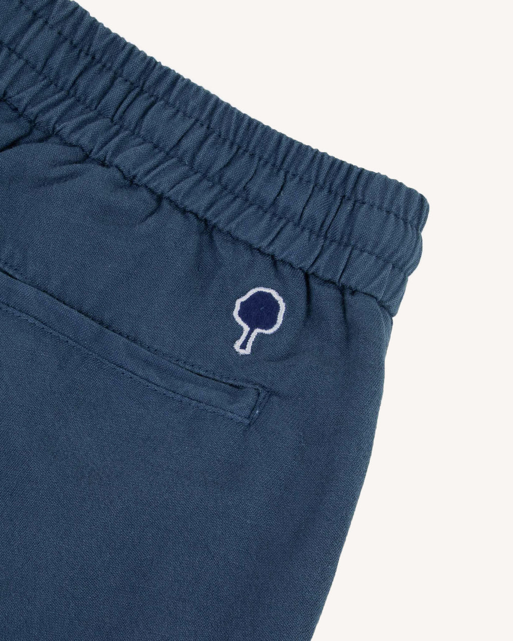 Navy blue trousers