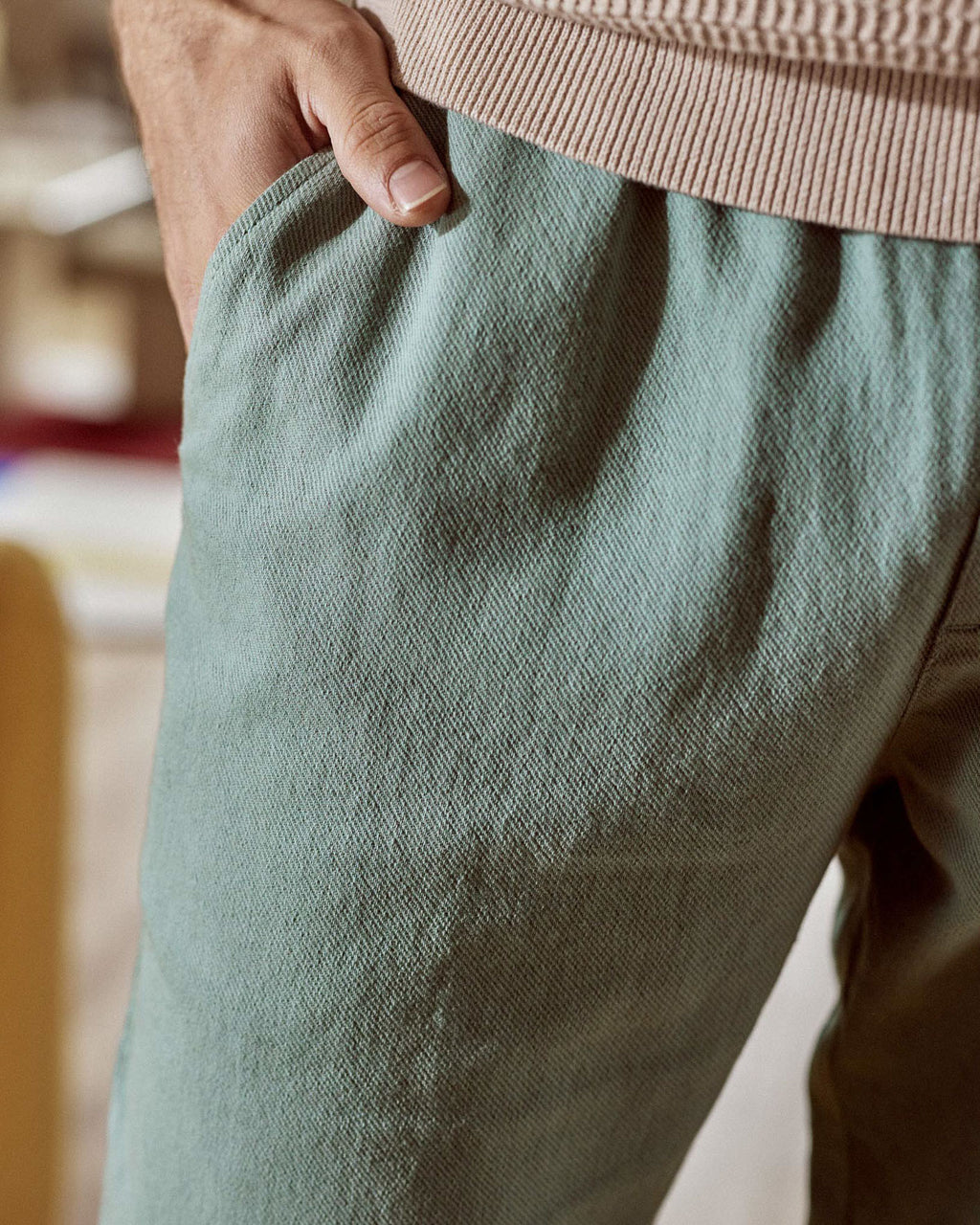 Pantalon vert d'eau