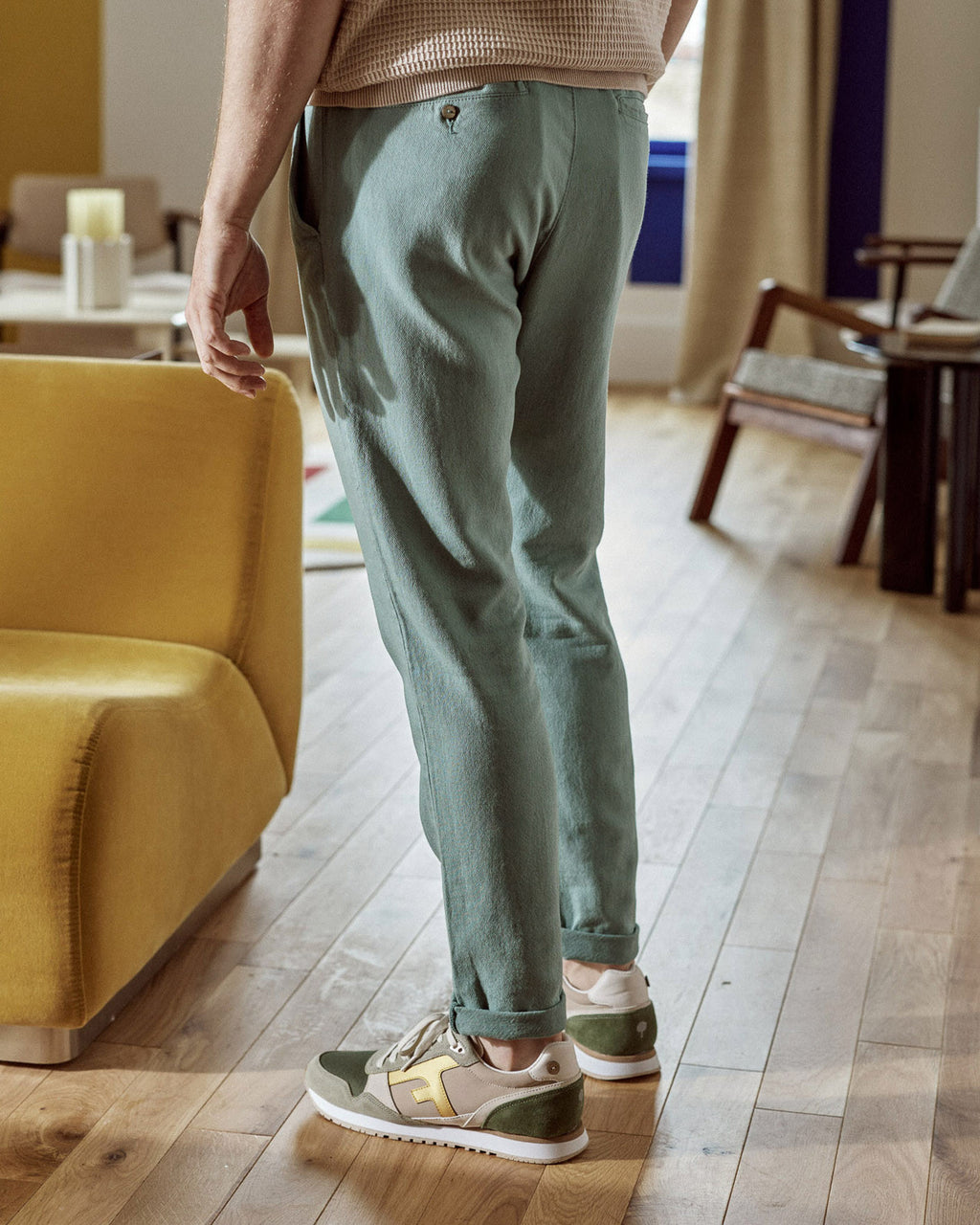 Pantalon vert d'eau