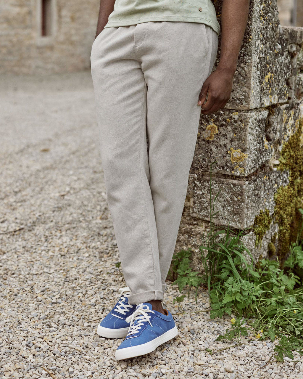 Ecru trousers
