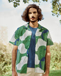 Chemise écrue & verte