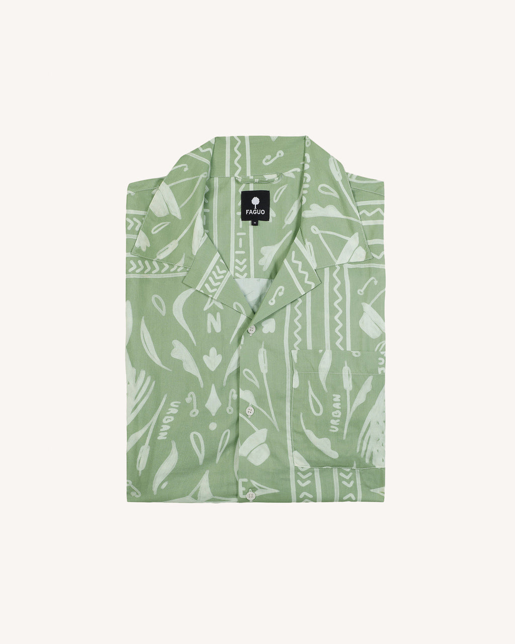 Chemise kaki & écrue