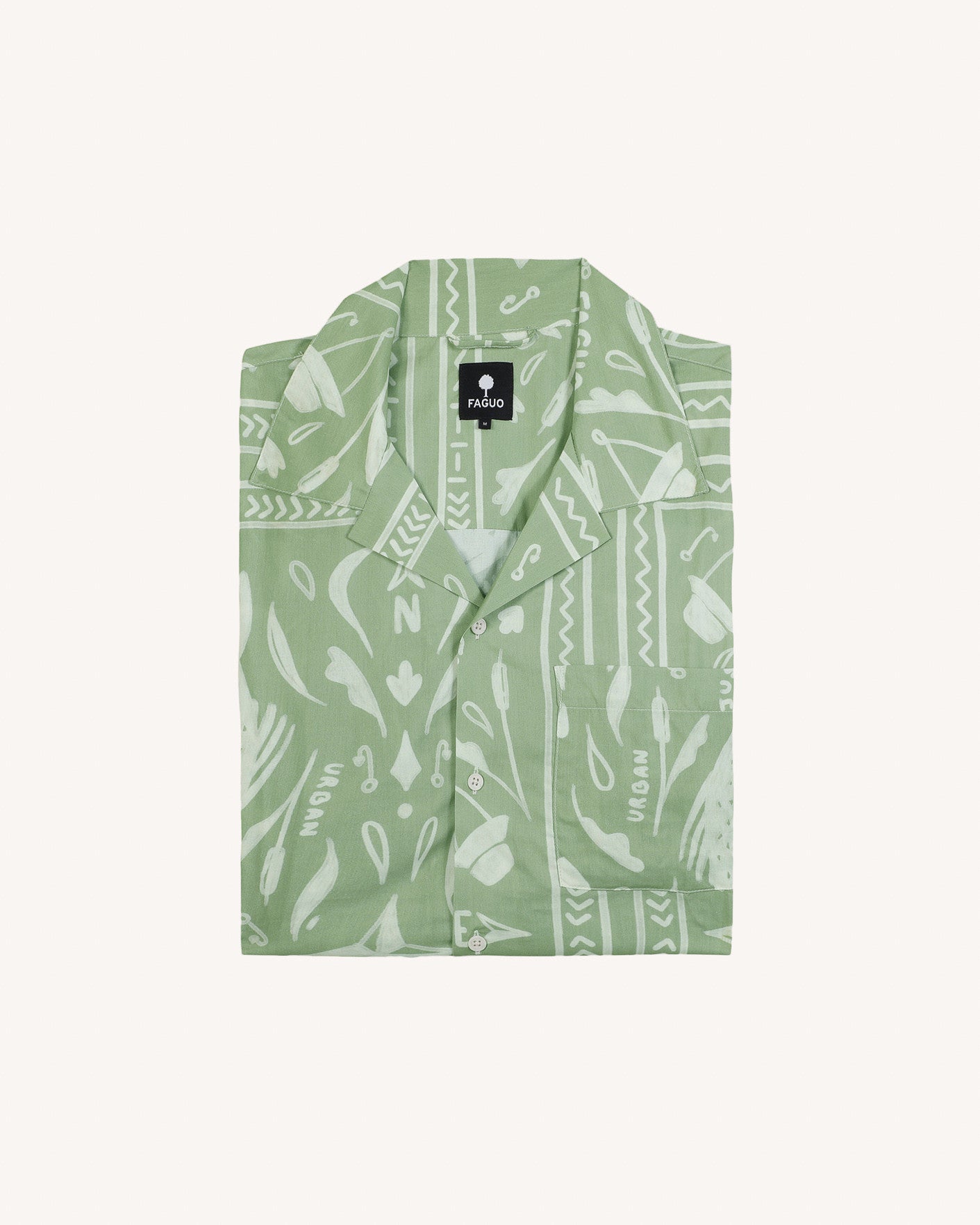 Chemise kaki & écrue