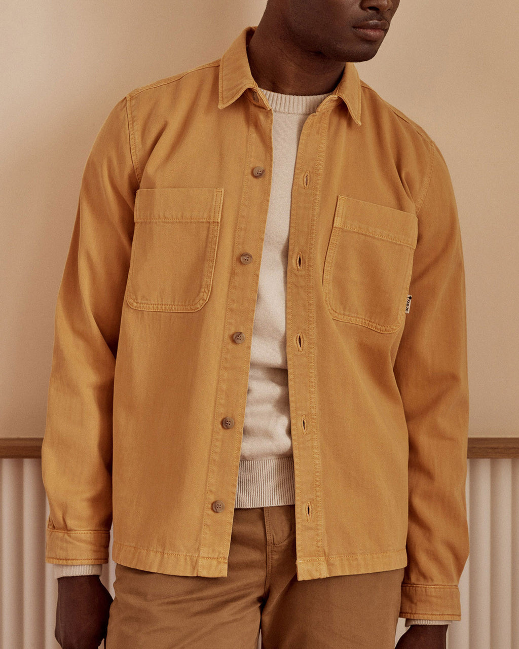 Light orange overshirt