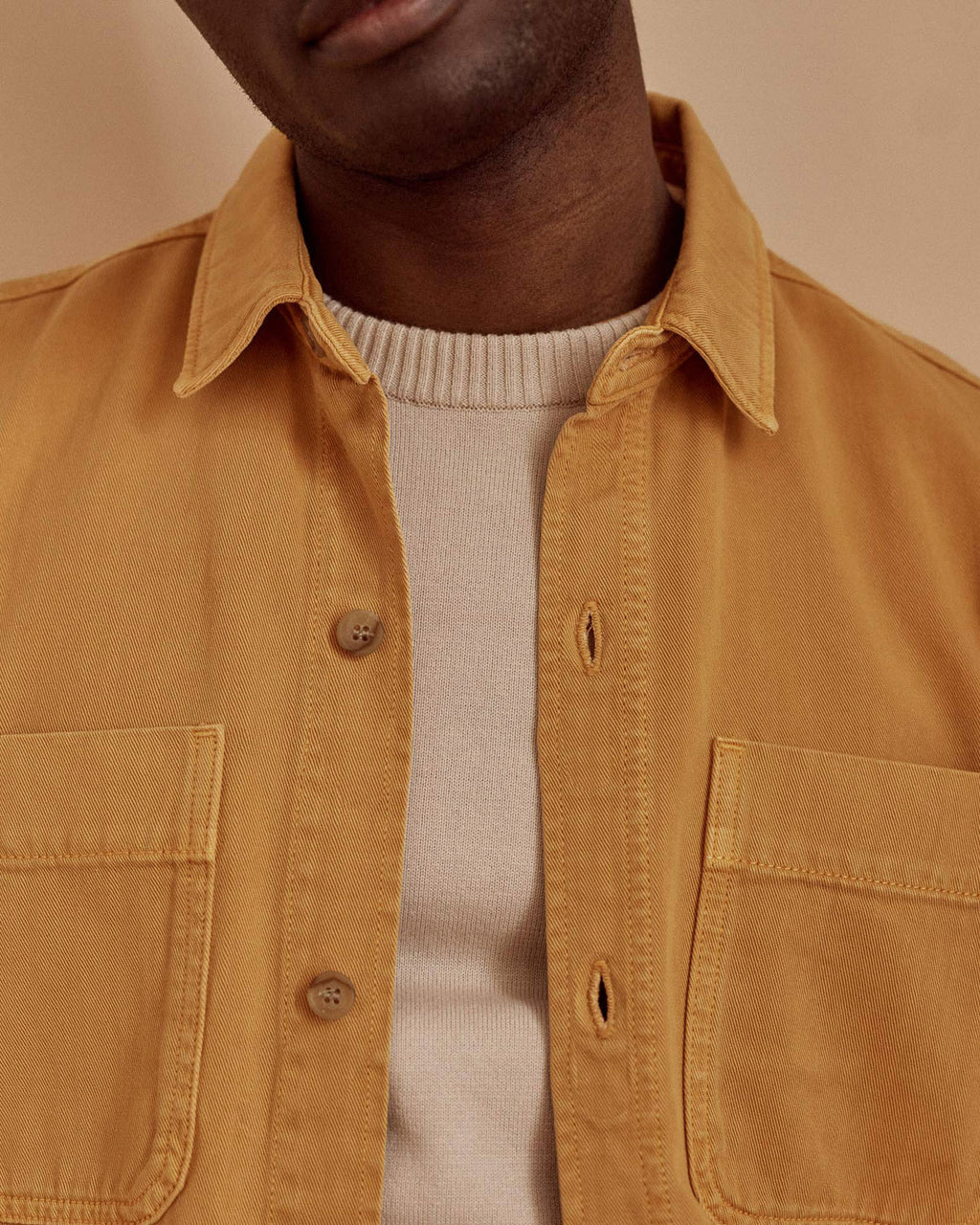 Light orange overshirt