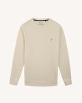 Sweat beige fonce coton & polyester recycles - modele DONZY