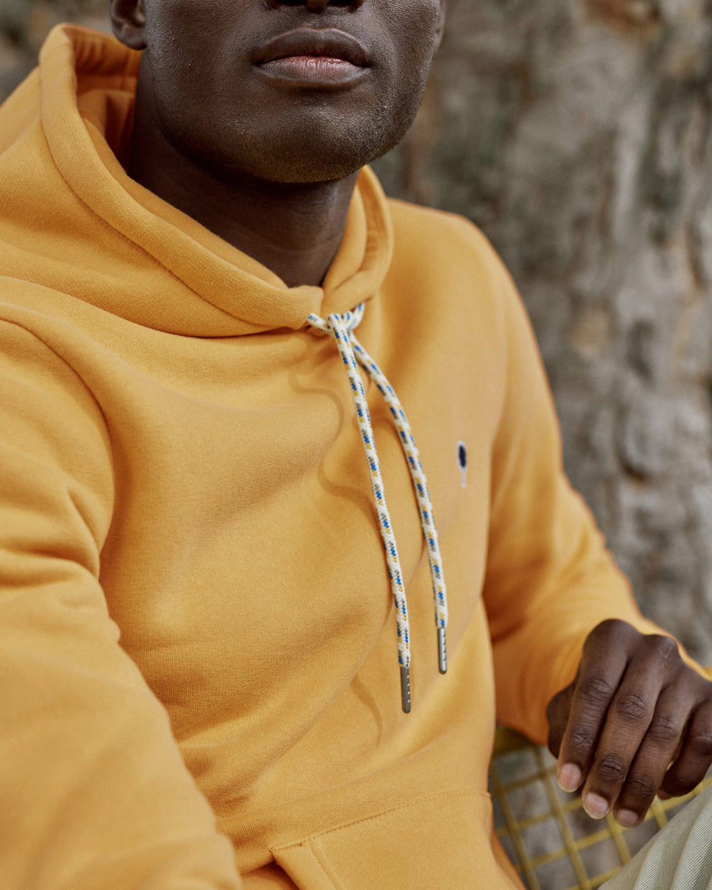 Sweat ocre coton & polyester recycles - modele DIRAC