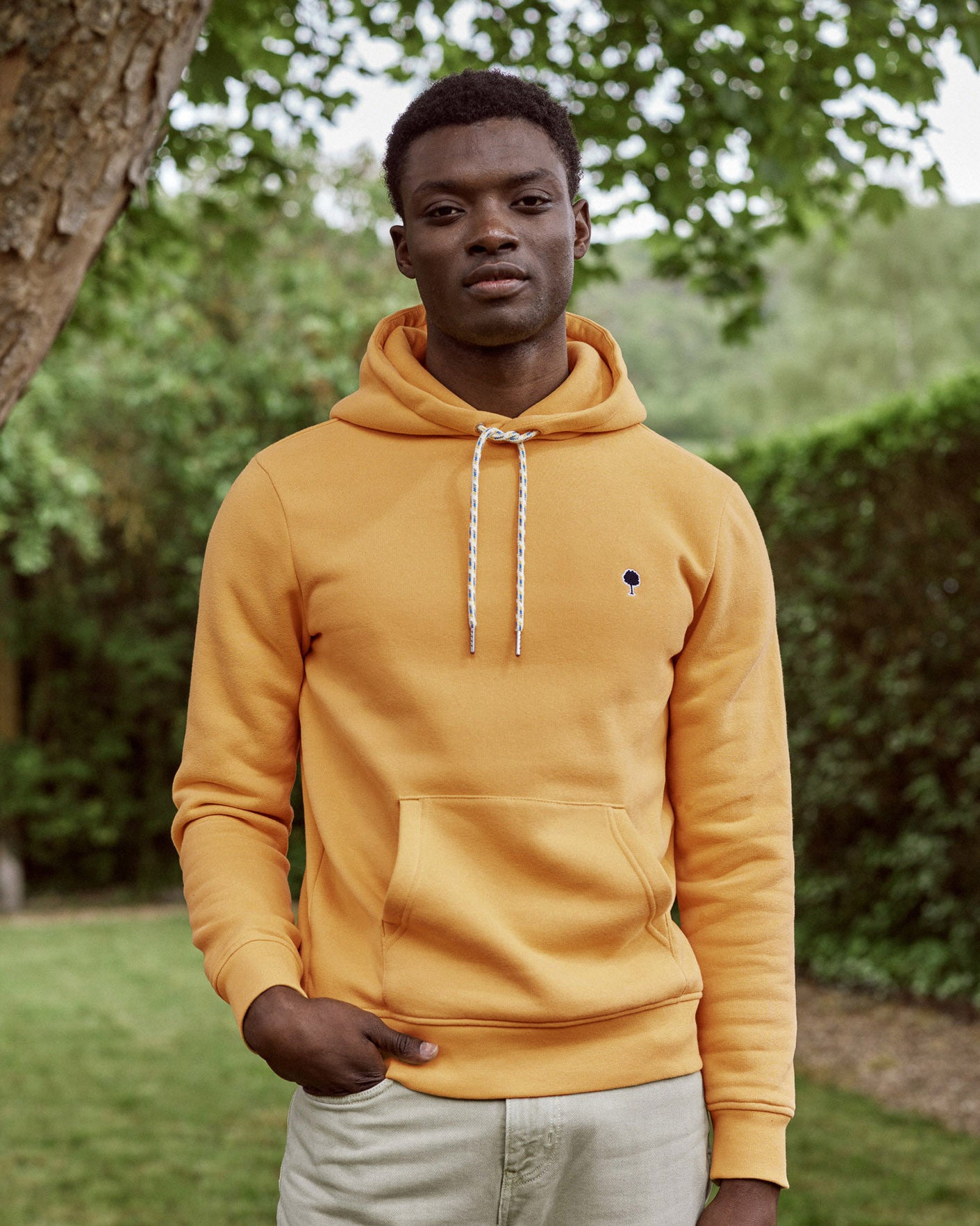 Sweat ocre coton & polyester recycles - modele DIRAC