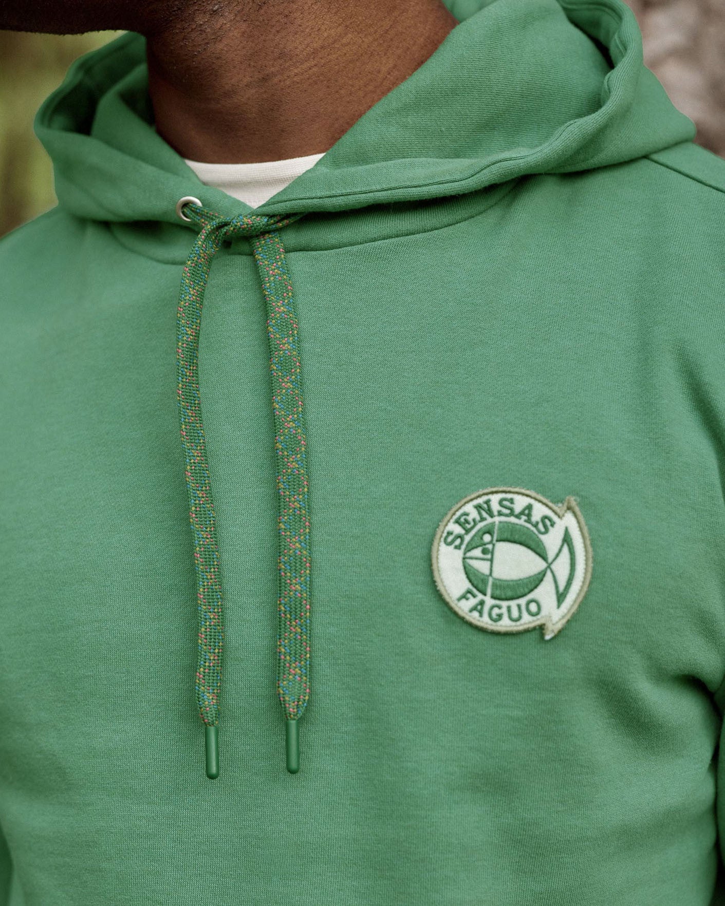 Green hooded sweatshirt Sensas